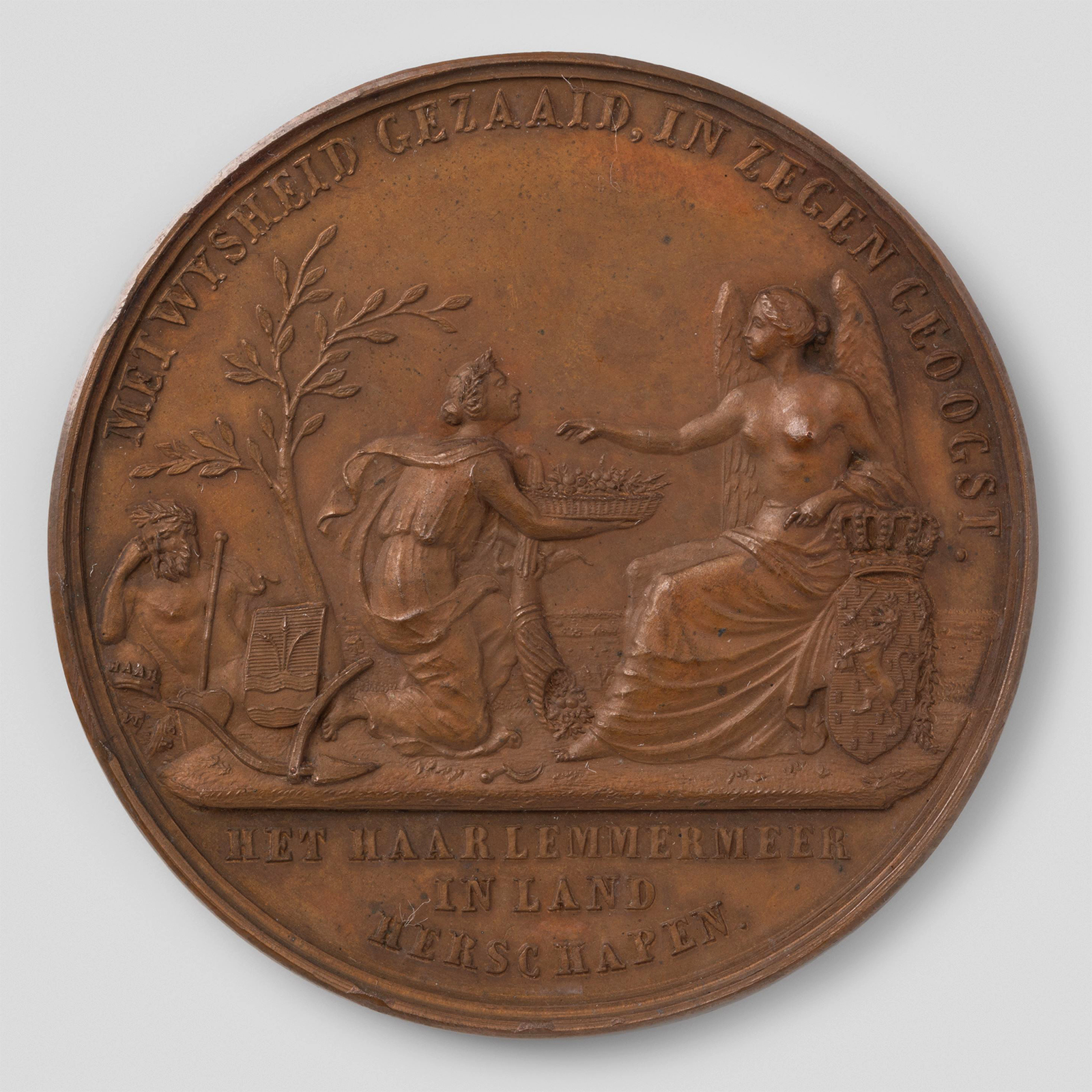 Kaart GA de Geus 1857 Amsterdamsch Peil